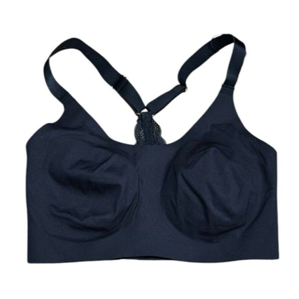 Knix Sz XXS+ Bra lace Racerback Pullover bralette Lingerie Black New